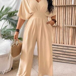 Chic Tan Jumpsuit